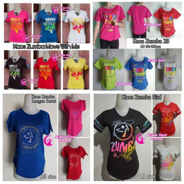Kaos Senam Zumba