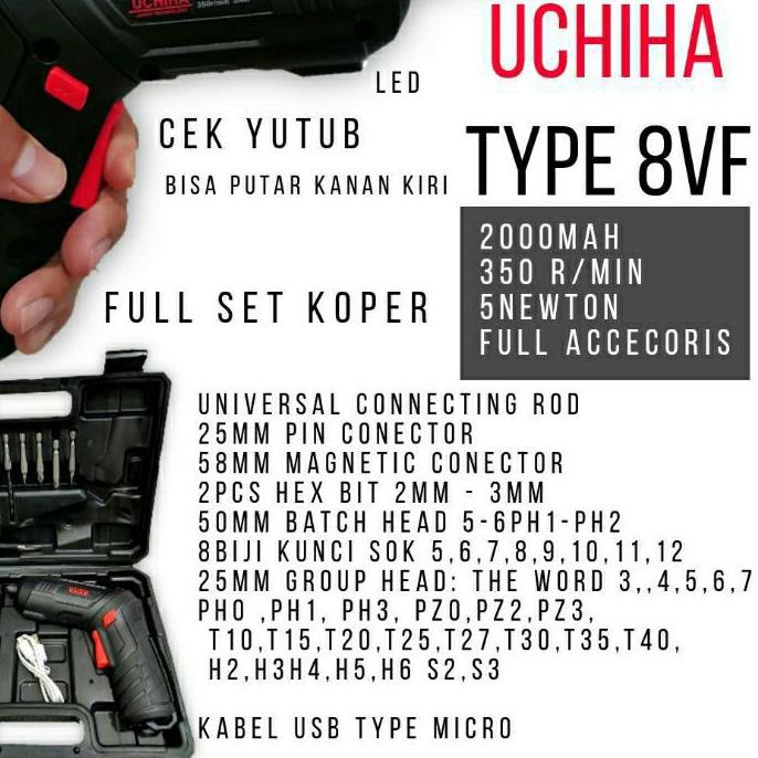 NDF♚ Mesin bor tangan listrik 10mm uchiha TYPE 10-14 Japan besi tembok kayu  Pasti Ada