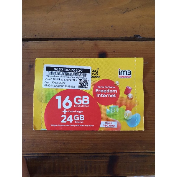 Indosat 16gb segel