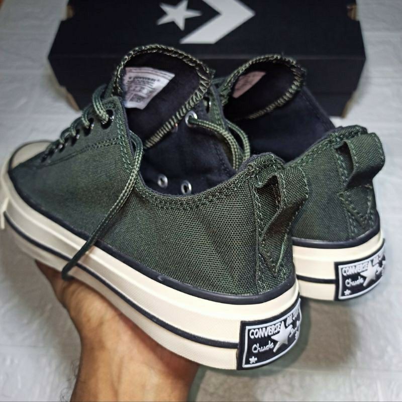SEPATU CONVERSE CT X 2 HIJAU ARMY GRADE A / CONVERSE CT X 2 HIJAU ARMY PRIA DAN WANITA-3