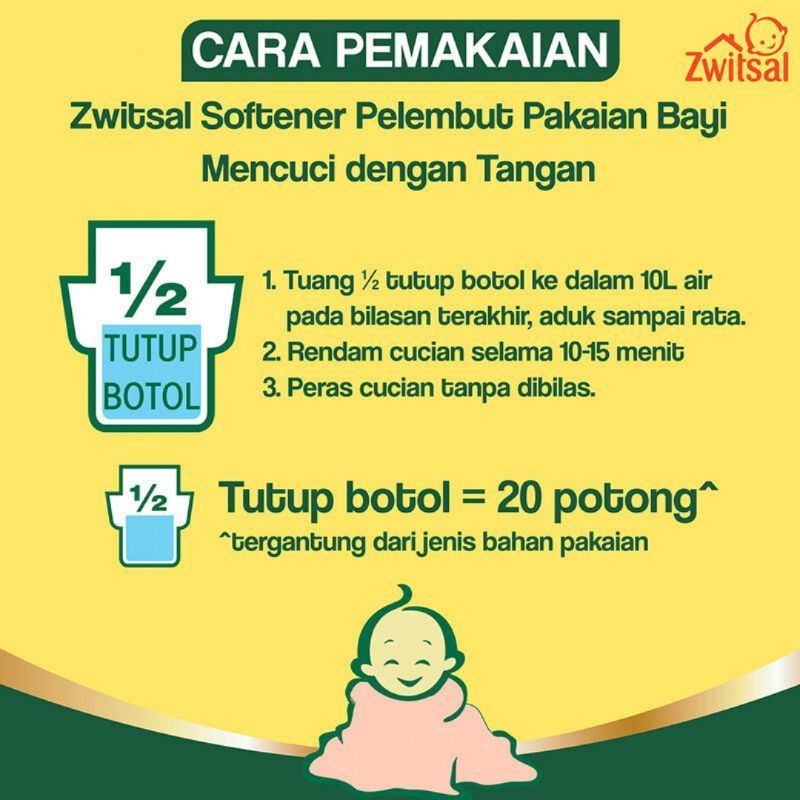 Zwitsal Deterjen Pakaian Bayi 425ml / 750ml Detergent