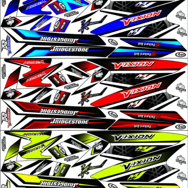 Sticker Vixion r stiker Vixion r murah decal vixion r aksesoris vixion r terlaria