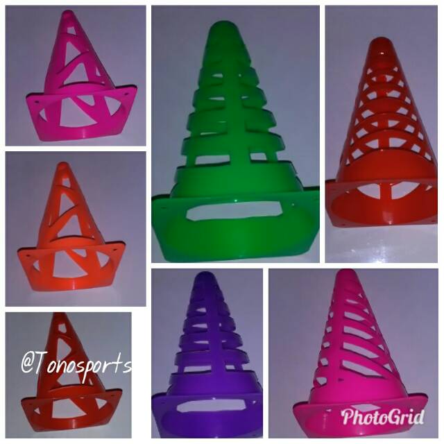 1 Pcs Cone Kun Olahraga Murah Promo, Cone Bola Futsal Basket Voli, Cone Kerucut, Cone Corong,