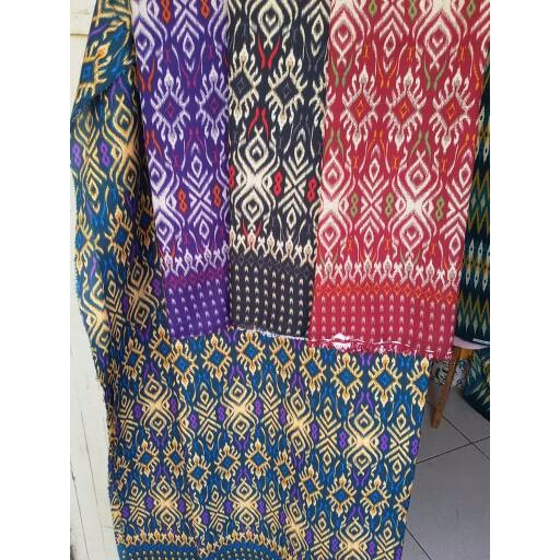 Jual Bahan Sanwos Kain Batik Meteran Motif Songket Murah 576