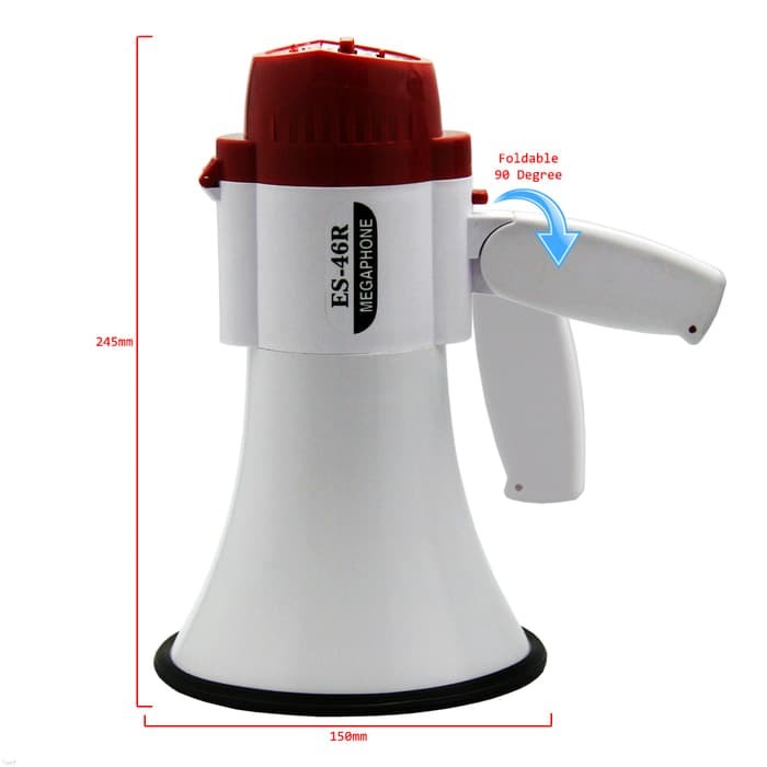 Toa EALSEM ES-46R Megaphone Speaker Pengeras Suara Alarm Rekam Rechargeable - Pengeras Suara | FMS