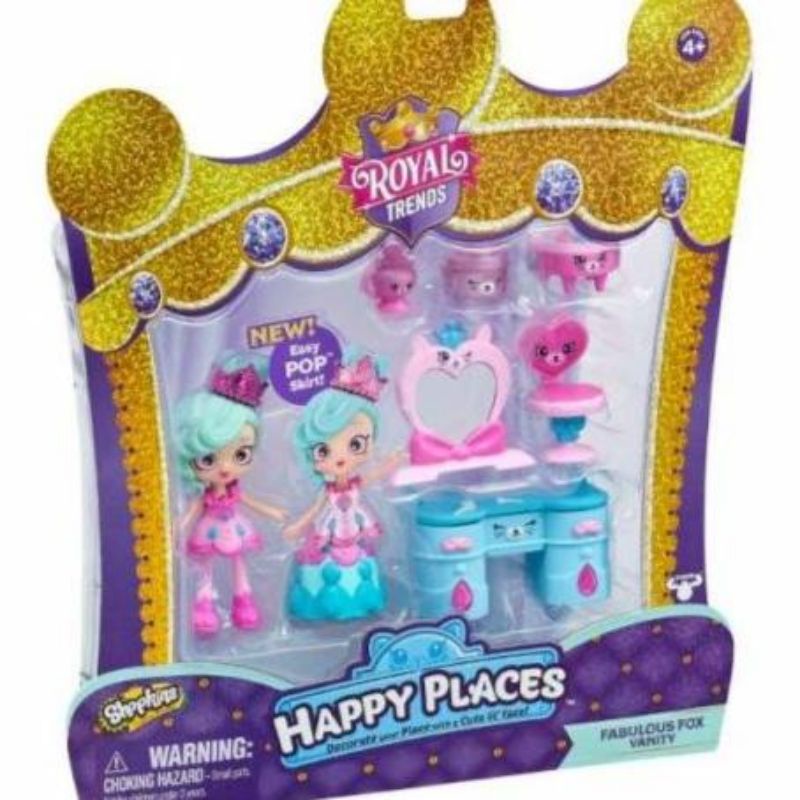 Shopkins Happy Place Royal Trends Fabulous Fox Vanity Playset