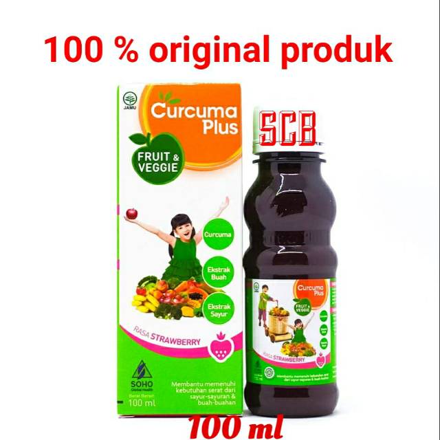 Curcuma Plus Fruit & Veggie (Kecil) 100ml