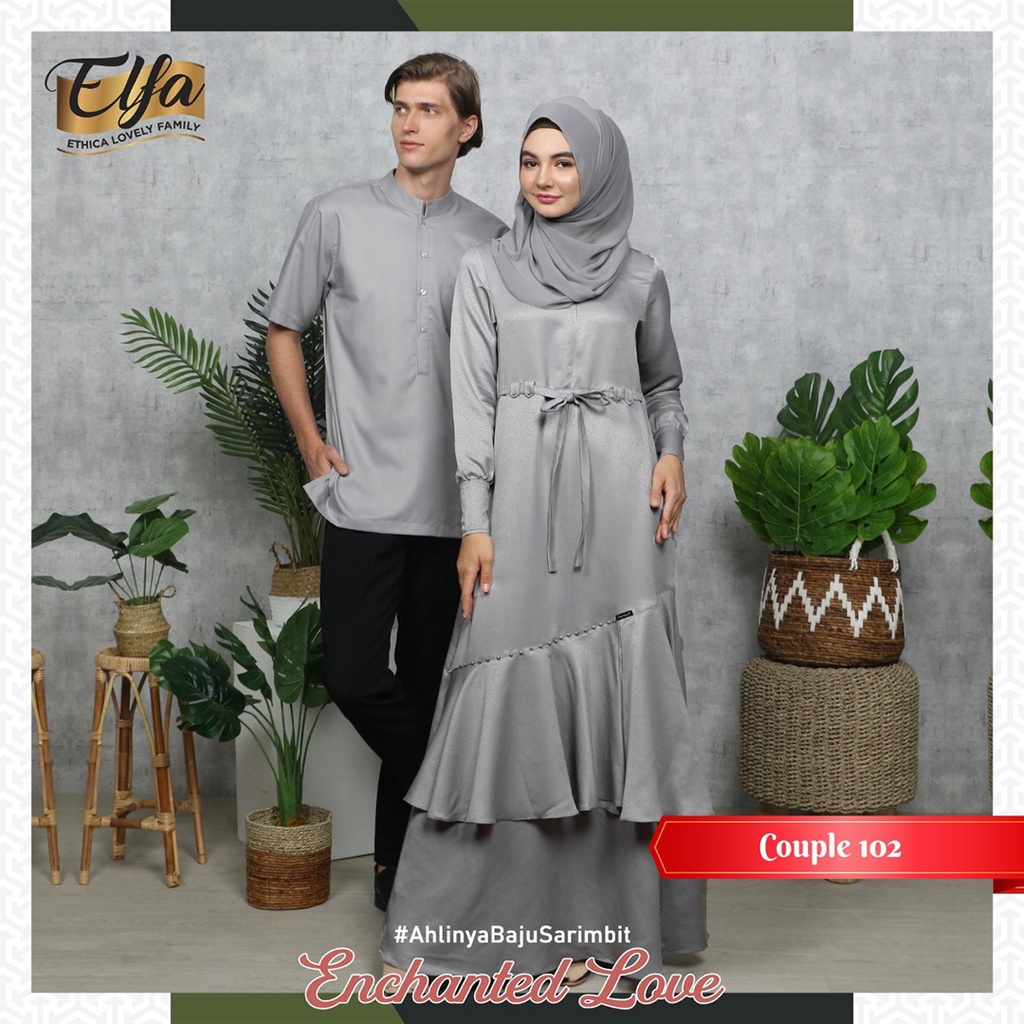 Gamis Ethica Couple 102 Grey