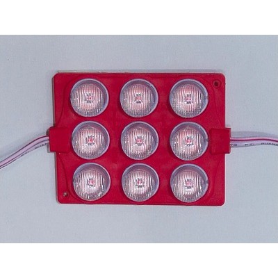 LAMPU LED MODUL SMD 7560 9 MATA 24 VOLT WATERPROOF VARIASI MOTOR MOBIL ETALASE NEON BOX