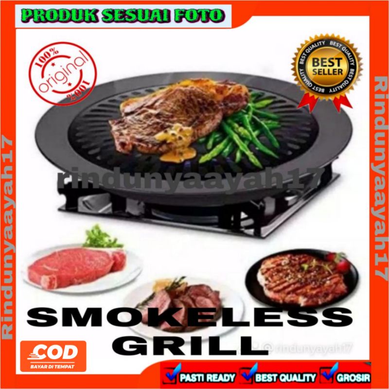 [GROSIR ] GRILL PAN PANGGANG PANGGANGAN DAGING SMOKELESS BBQ