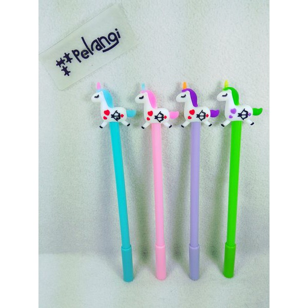 

Eksklusif Bolpen Gel Karakter Cupid Unicorn 8710 isi 4 pcs Terbatas