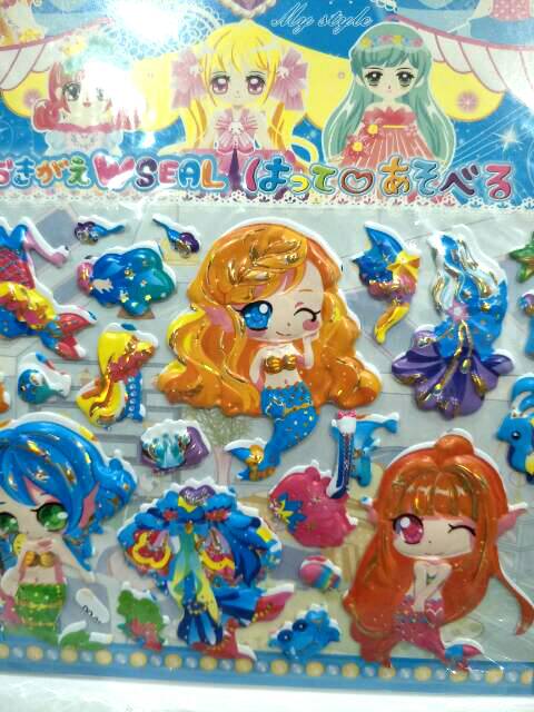 Stiker Bongkar Pasang Princess Besar 2pcs Lucu Murah