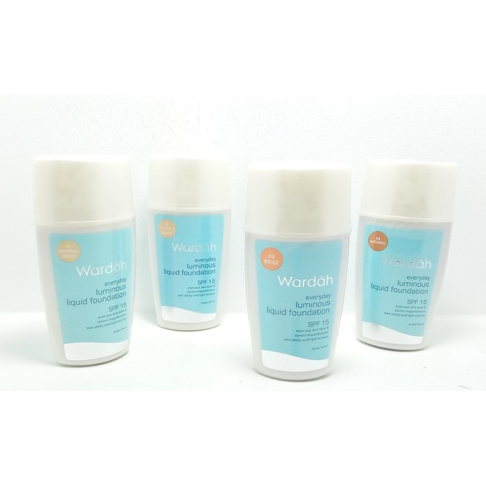 ORIGINAL Alas Bedak Cair Wardah Everyday Luminous Liquid ORIGINAL Alas Bedak Cair Wardah Everyday Luminous Liquid