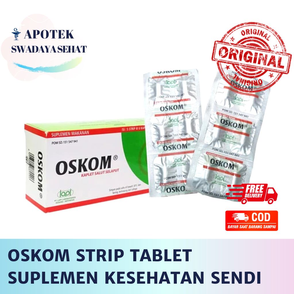 OSKOM Strip Tablet - Suplemen Kesehatan Sendi Glucosamine Vitamin