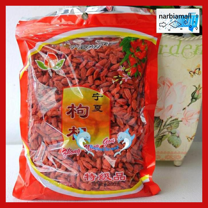 

U8Tyuj7- Goji Berry Premium Quality 250 Gr / Keichi / Kichi / Keici E4Wr46-