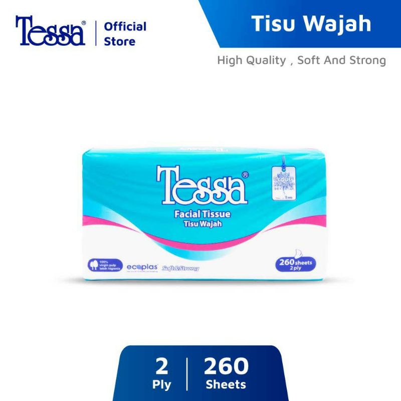 Tessa facial tissue 260sheet / Tisu wajah tessa 260sheet