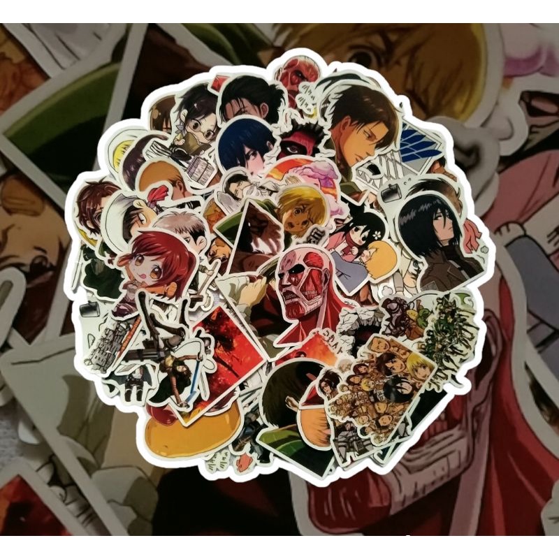

Stiker Anime Attack On Titan/Shingeki No Kyojin Waterproof