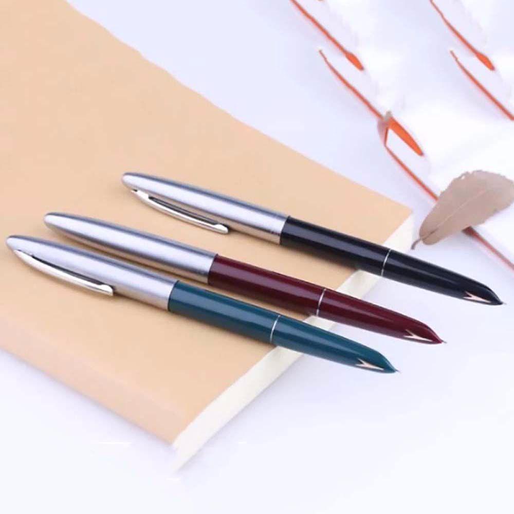 [Elegan] Silver Arrows Pen Perlengkapan Kantor Nib Perlengkapan Bisnis Pena Dihiasi Pena Keuangan Retro Gaya Klasik Pulpen