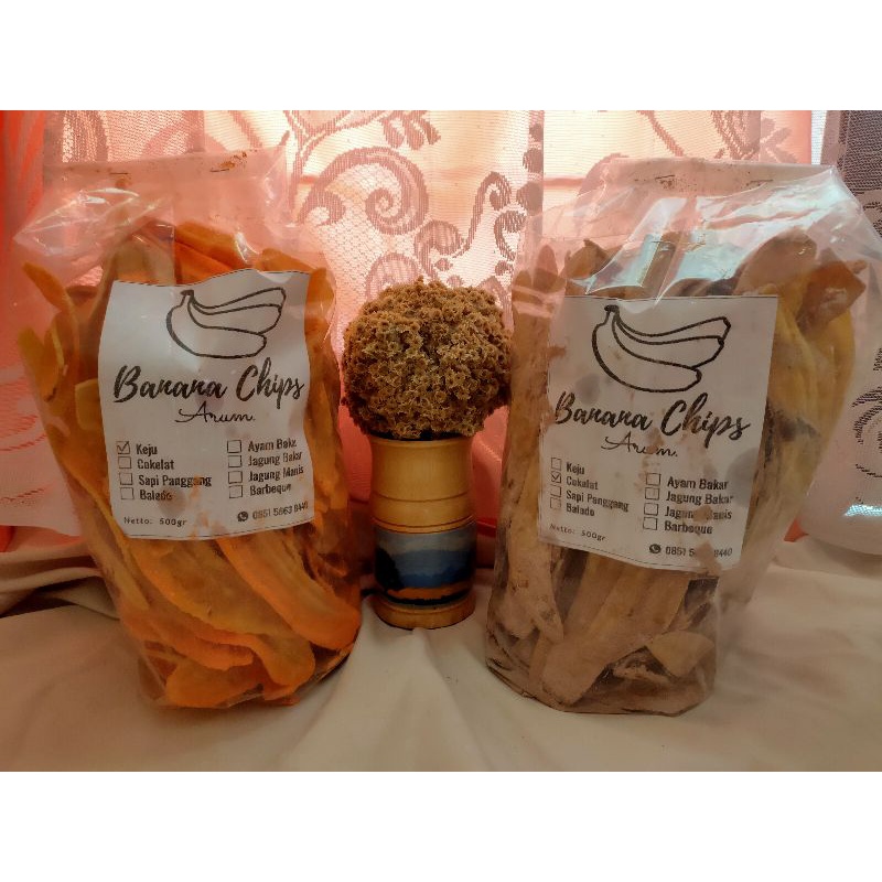 

Banana Chips Arum Potongan Panjang 1kg