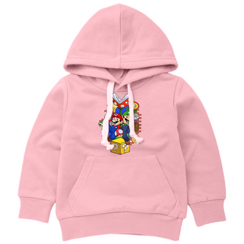 Jaket sweater hoodie anak laki - laki usia 2 3 4 5 6 7 8 19 10 tahun / switer  anak laki laki perempuan karakter hero MARIO BROS / GROSIR TERMURAH BISA COD bset seller terabaru