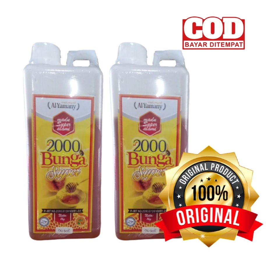 

Madu Murni Al Yamany 2000 Bunga Super Madu Asli 1Kg