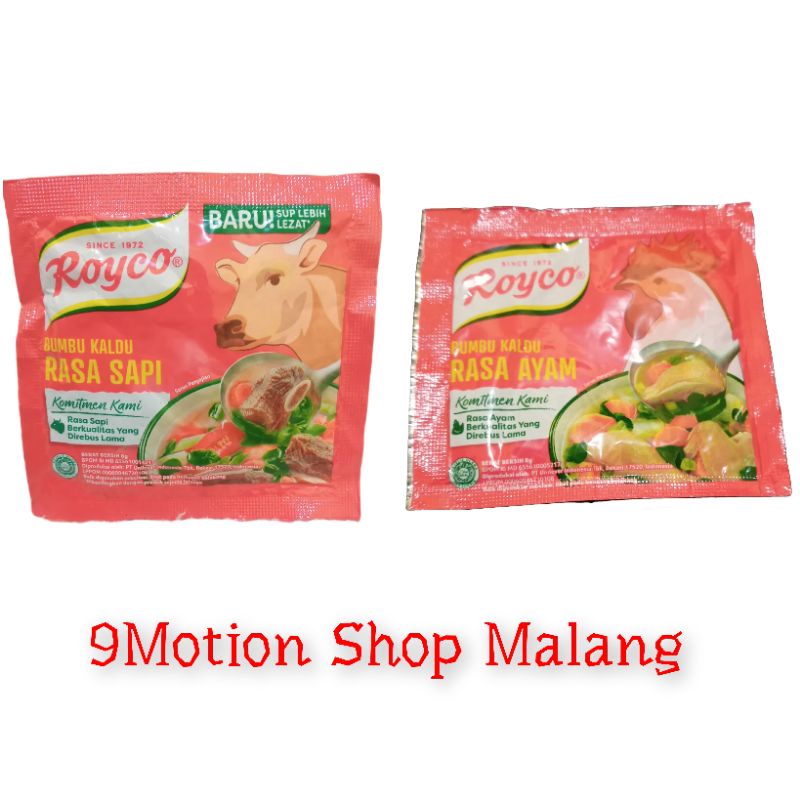 

Royco Bumbu Kaldu instan Rasa Sapi & ayam 8 gram