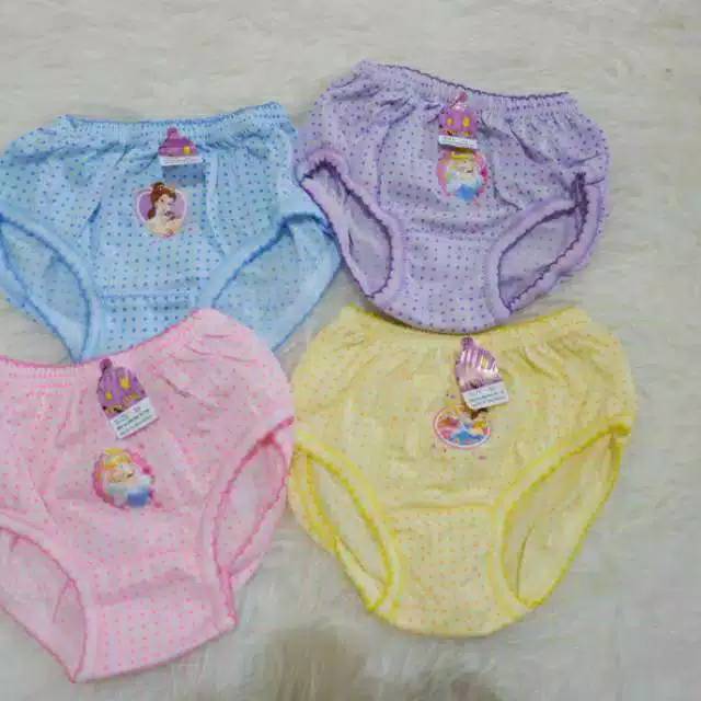 6&amp;12 pcs -celana dalam anak perempuan 3-8 tahun