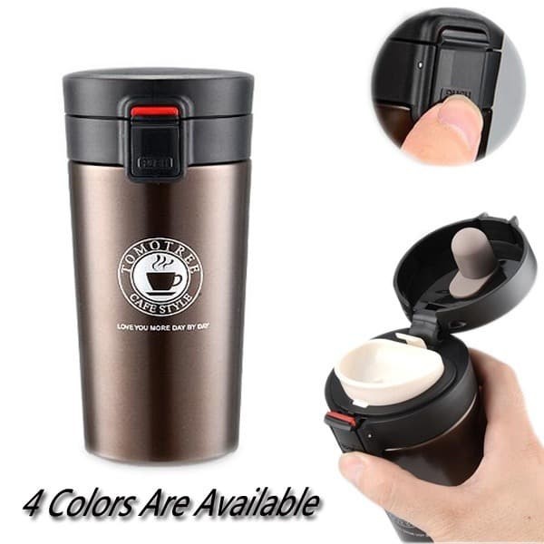 TERMOS KOPI TRAVEL MUG STAINLESS STEEL VACUUM TUMBLER GELAS MUG COFFEE