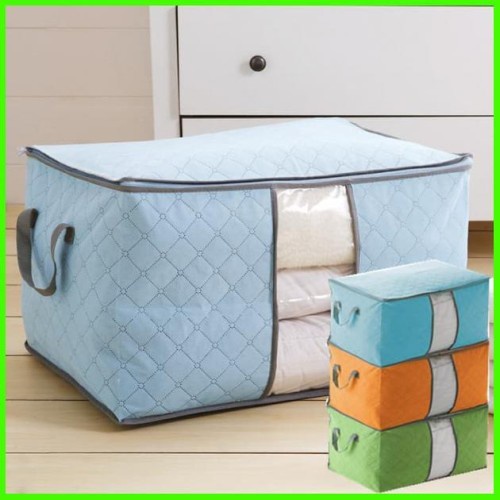 TERLARIS!!! Storage Bag Tempat Penyimpanan Pakaian / Tempat Penyimpan Selimut / bed cover Serbaguna