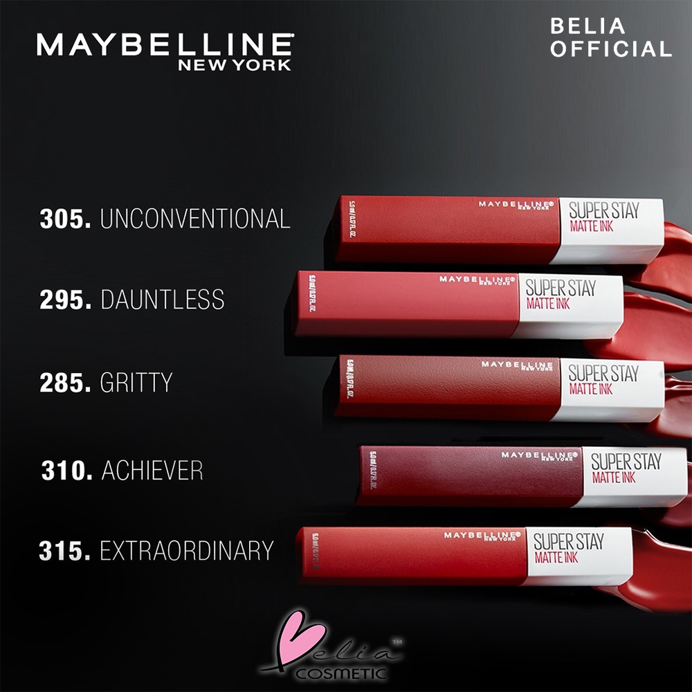 ❤ BELIA ❤ (Part 2) CITY | Rogue Reds Edition Super Stay Matte Ink Maybelline Superstay Lip cream