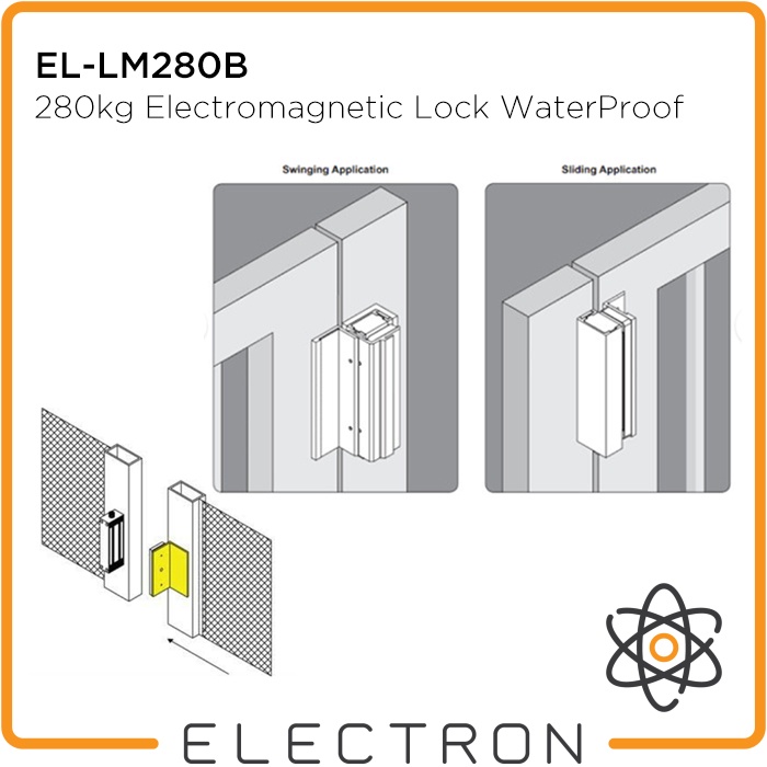 EL-LM280B 280kg Waterproof Electric Magnetic Door Lock Access Control