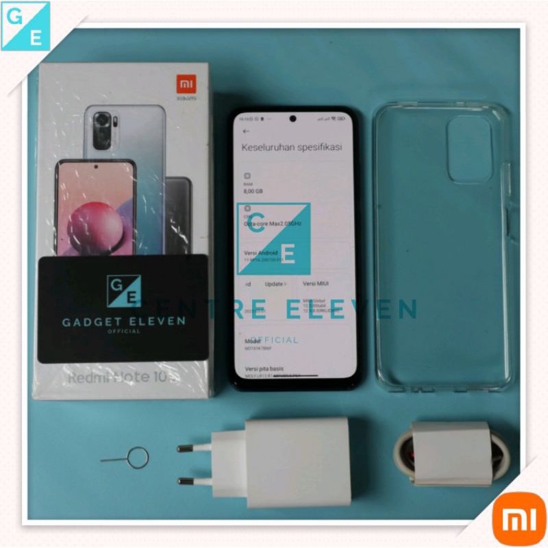Redmi Note 10S RAM 8/128 GB - Garansi Resmi - HP Second/Bekas