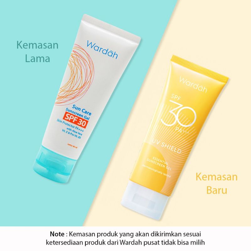 Wardah UV Shield SPF 30 PA+++/Essential Sunscreen Gel