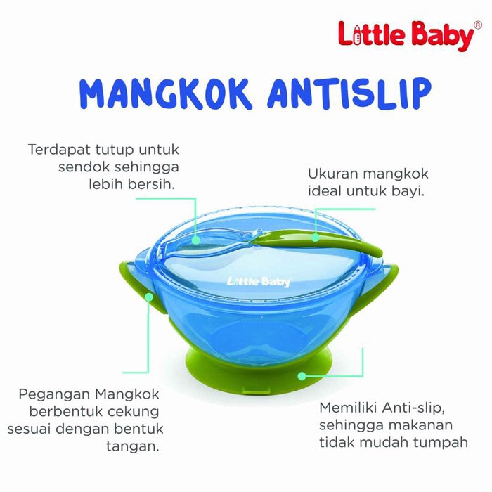 LITTLE BABY Mangkok Anti Slip Suction Bowl Mangkok Bayi