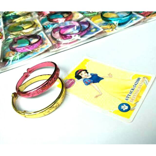 Gelang Mainan Anak Milenial dapat 2pcs Bonus Kartu Princess Hologram Murah Asesoris Anak Lucu