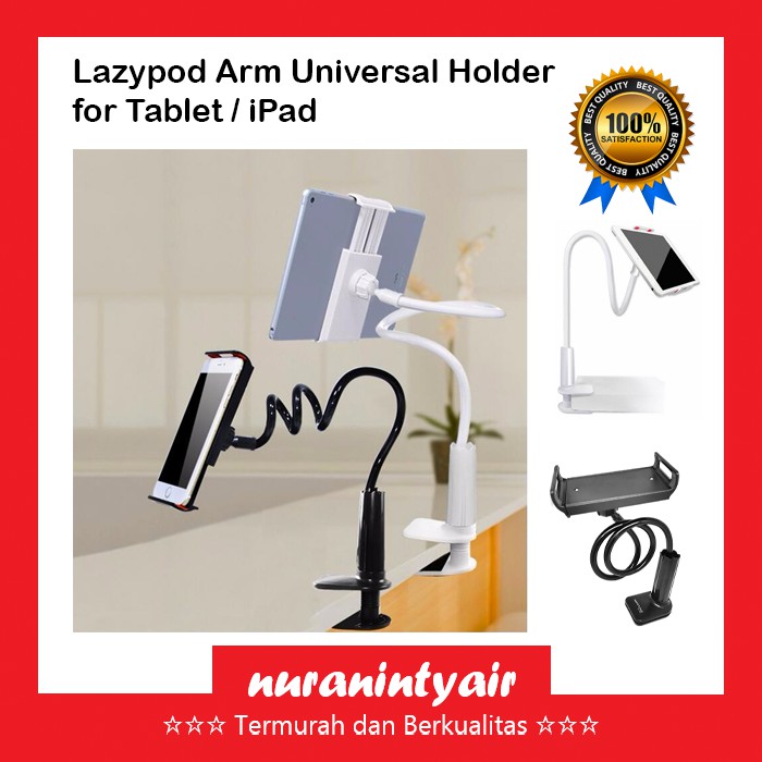 Lazypod Tablet Holder IPad Stand - IPad Holder Tablet Stand Holder