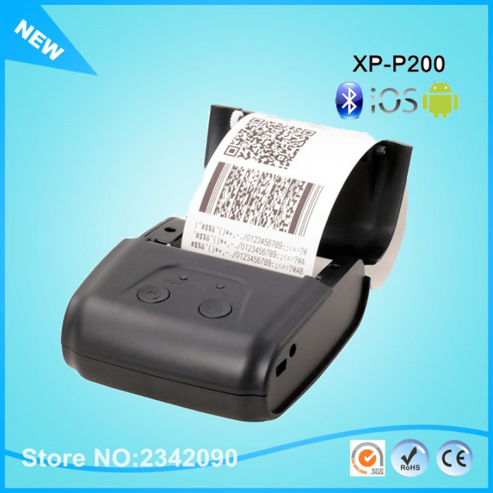 Original XPRINTER - XP-P200 BT Mini Bluetooth Printer - 58mm Thermal Receipt