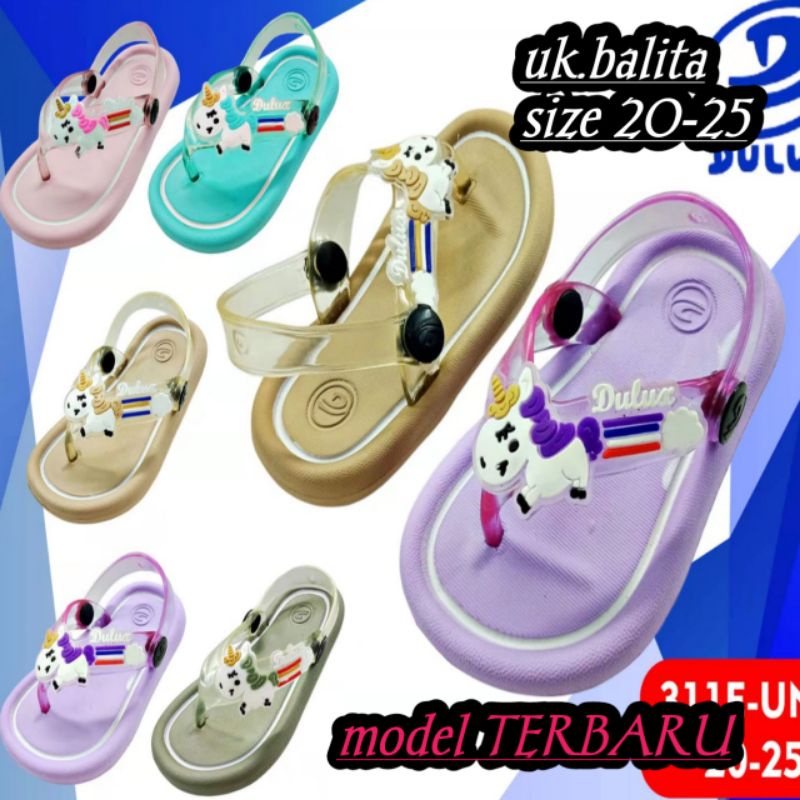 SANDAL JAPIT BALITA UNICORN (terbaru)311e un