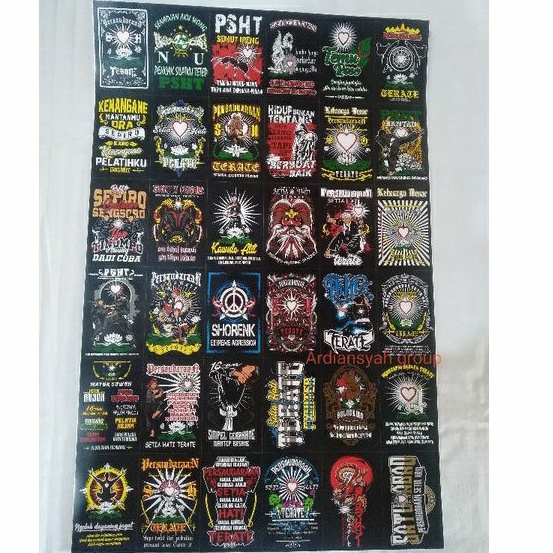 

Stiker isi 20 pcs PSHT murah random VYNIL