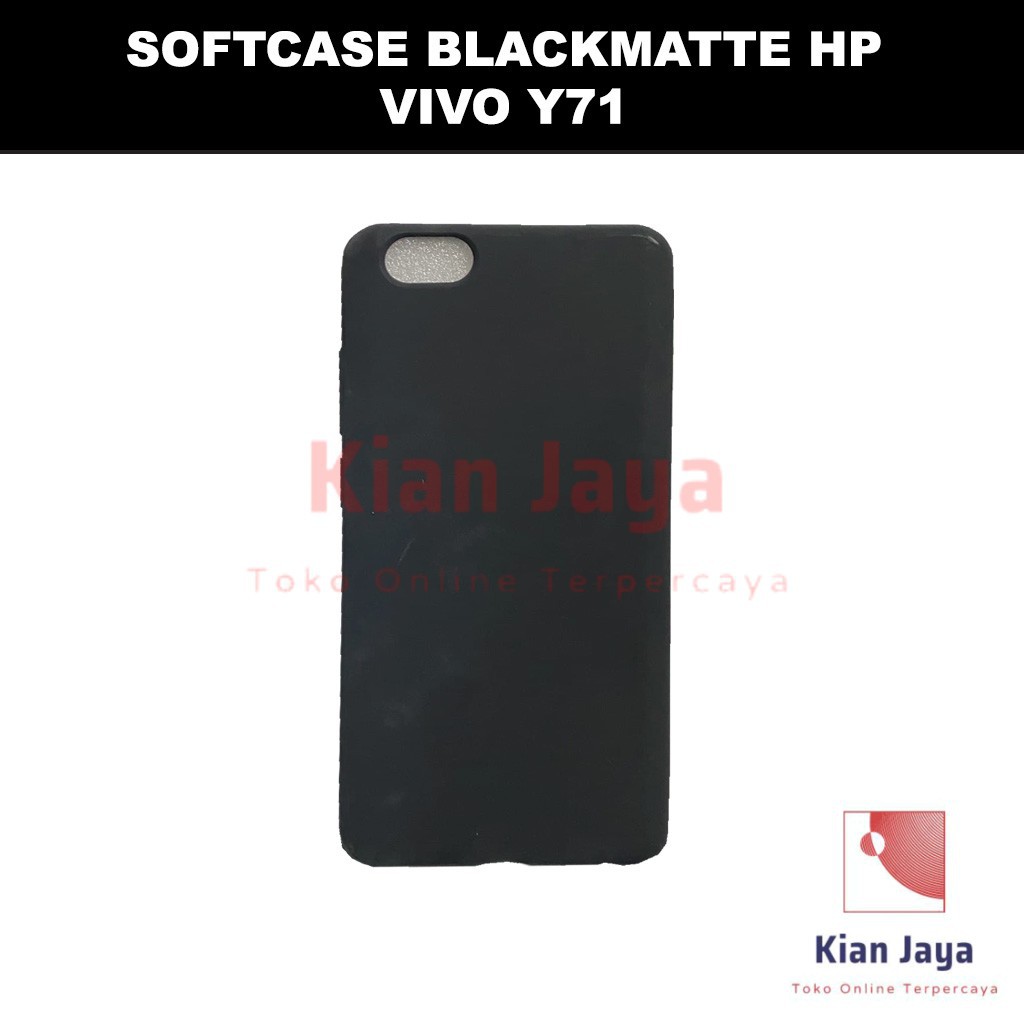 Softcase Blackmatte Handphone Vivo Y71 Antishock, Casehp, Siliconcase, Slim Design