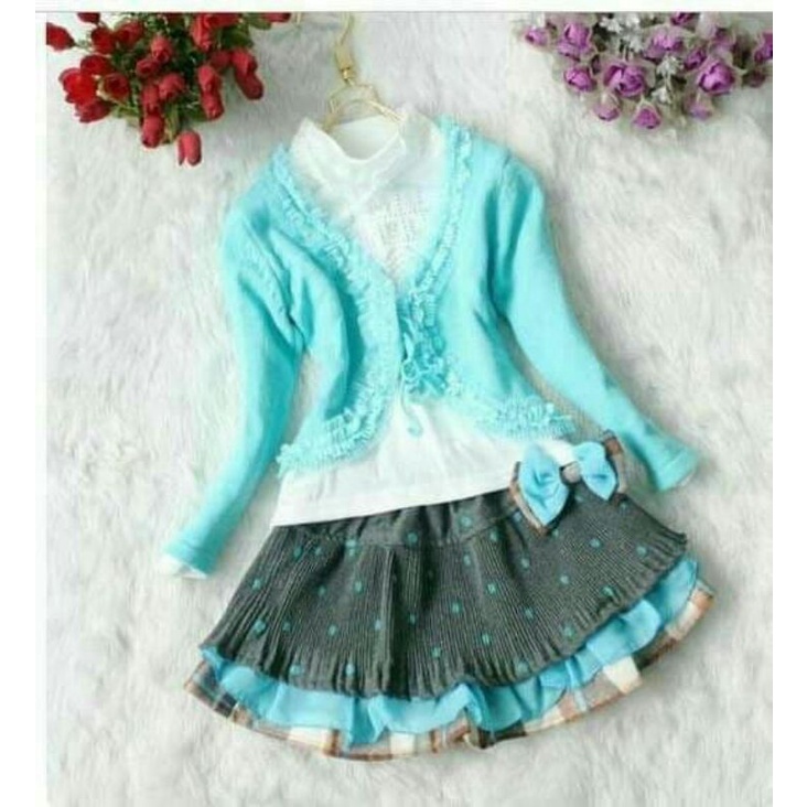 3in1 Girl Set Ribbon Toska A3689