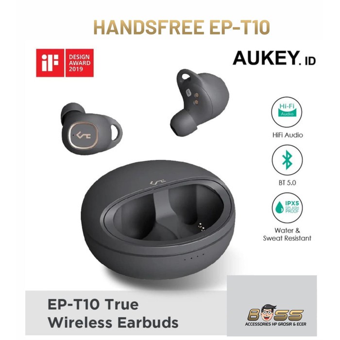 AUKEY HEADSET EP-T10 TWS WITH QI WIRELESS CHARGING