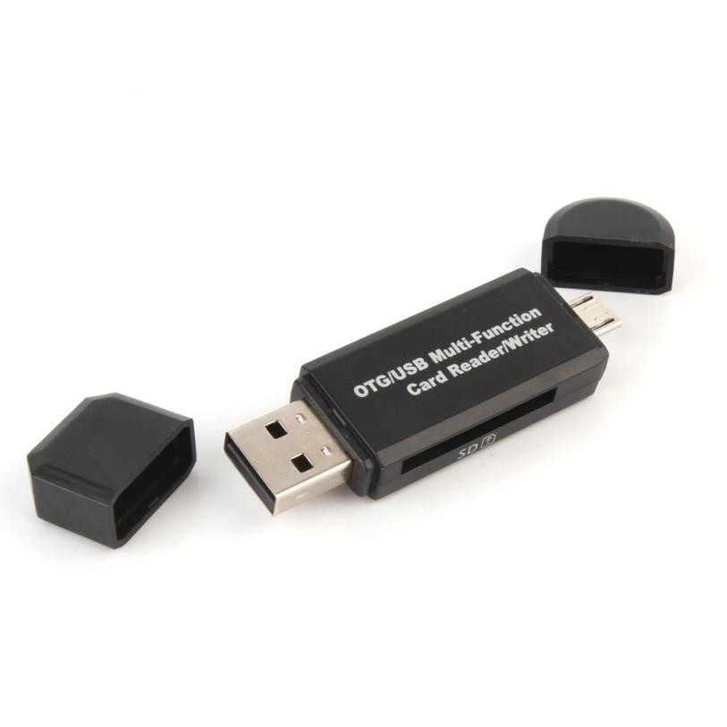 CARD READER - OTG 2 in 1 OTG Card Reader SD/TF Card Micro USB 2.0