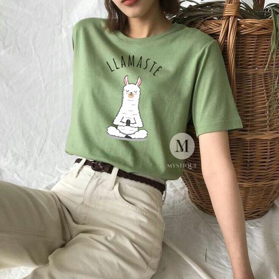 MYSTIQUE.ID-BAJU KAOS LLAMASTE T-SHIRT LUCU DAN AESTHETIC