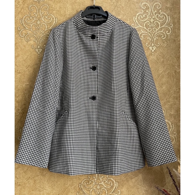 Zooc Black & White Checkered Blazer