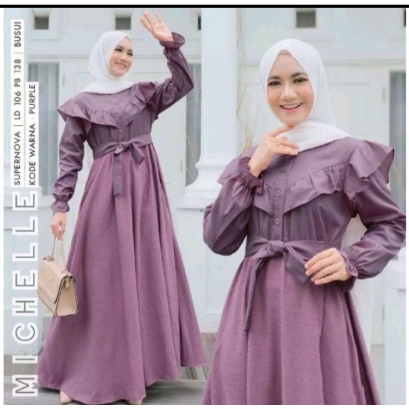 Gammis S M L Xl Xxl Cewek Gami Pesta Jubba Gsmis Model Rompi Hamis Pengajian Gamis Wanita Terbaru 20