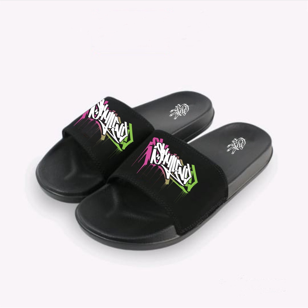 SKULLEND Sandal Slop Slide Slipe On Karet  Pria dan Wanita - Sendal Selop  Flip Flop