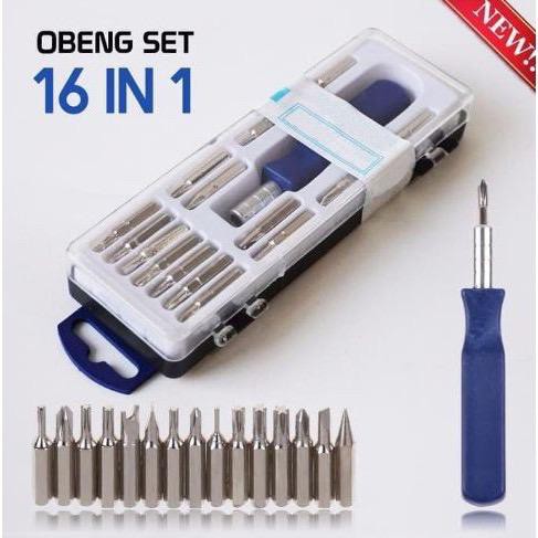 &lt; M.A &gt; Obeng set multi 16in 1 screwdrivier handphone elektronik 16in1tools