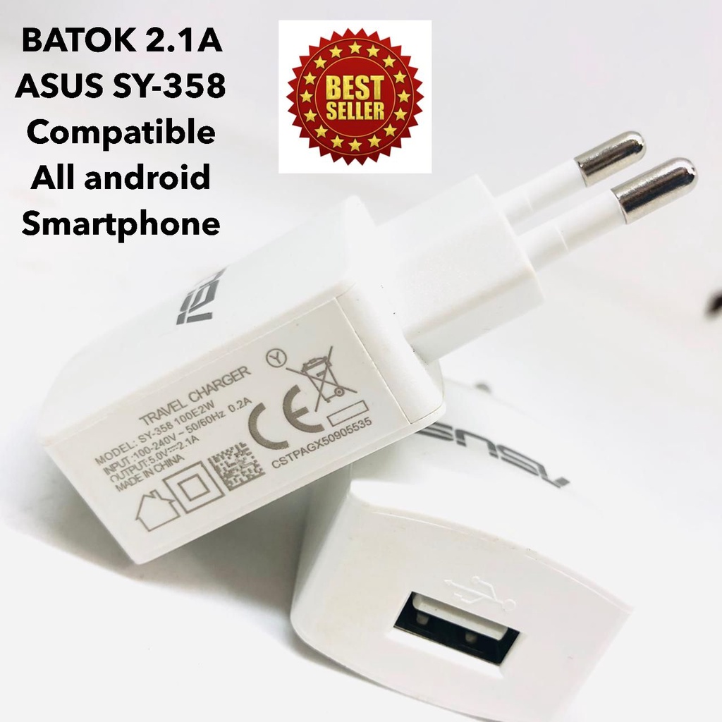 BATOK CASAN ADAPTOR CHARGER ASUS  2.1A