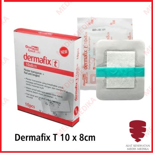 Dermafix T Onemed Alat Pertolongan Plaster Transparan Peralatan P3K Plester Luka Sesar Anti Air Bening